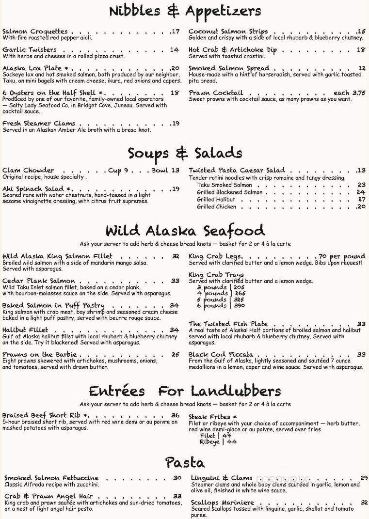 Menu page 1