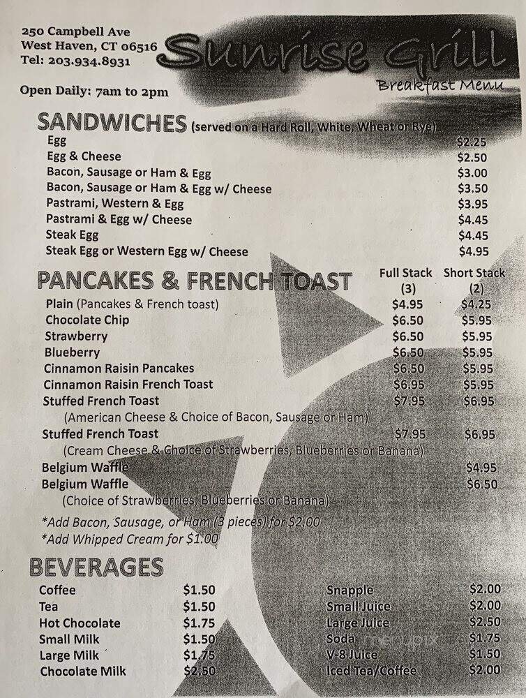 Menu page 3