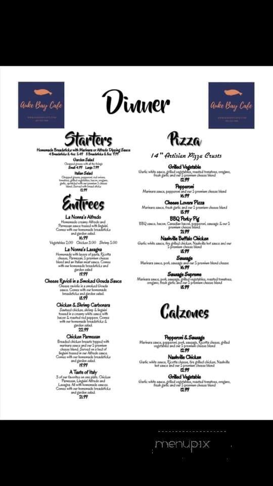 Menu page 2