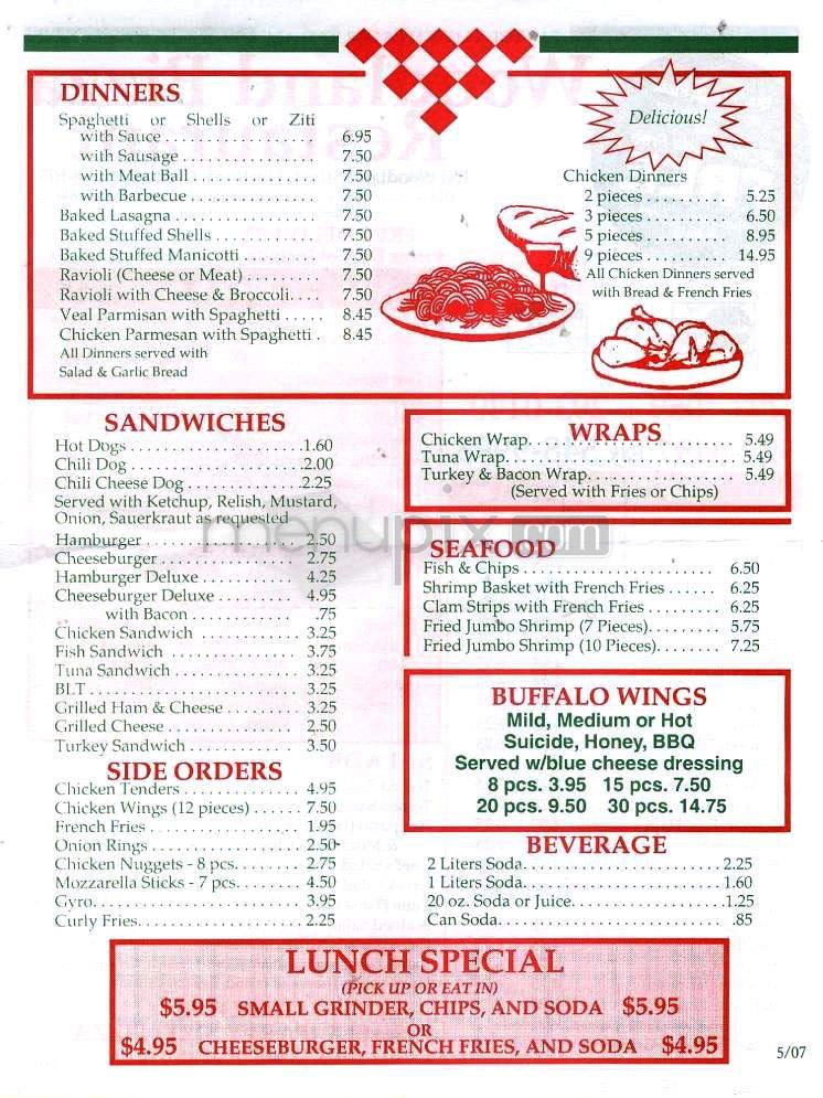 Menu page 2