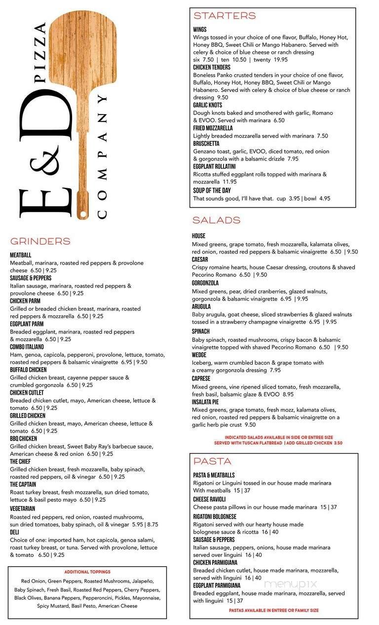 Menu page 1