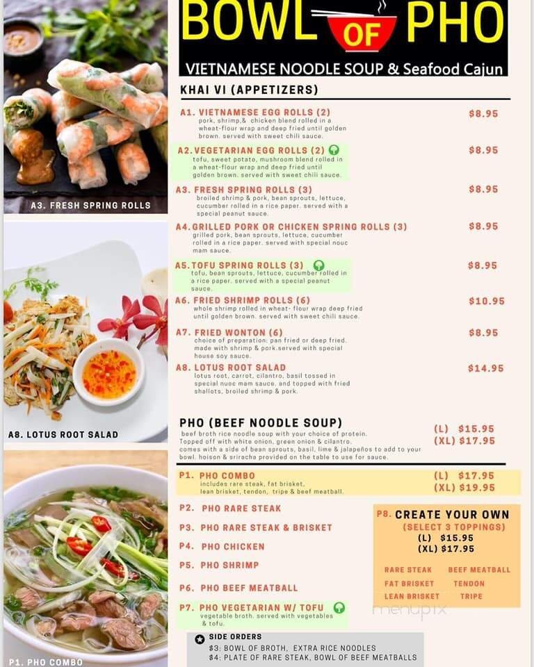 Menu page 1