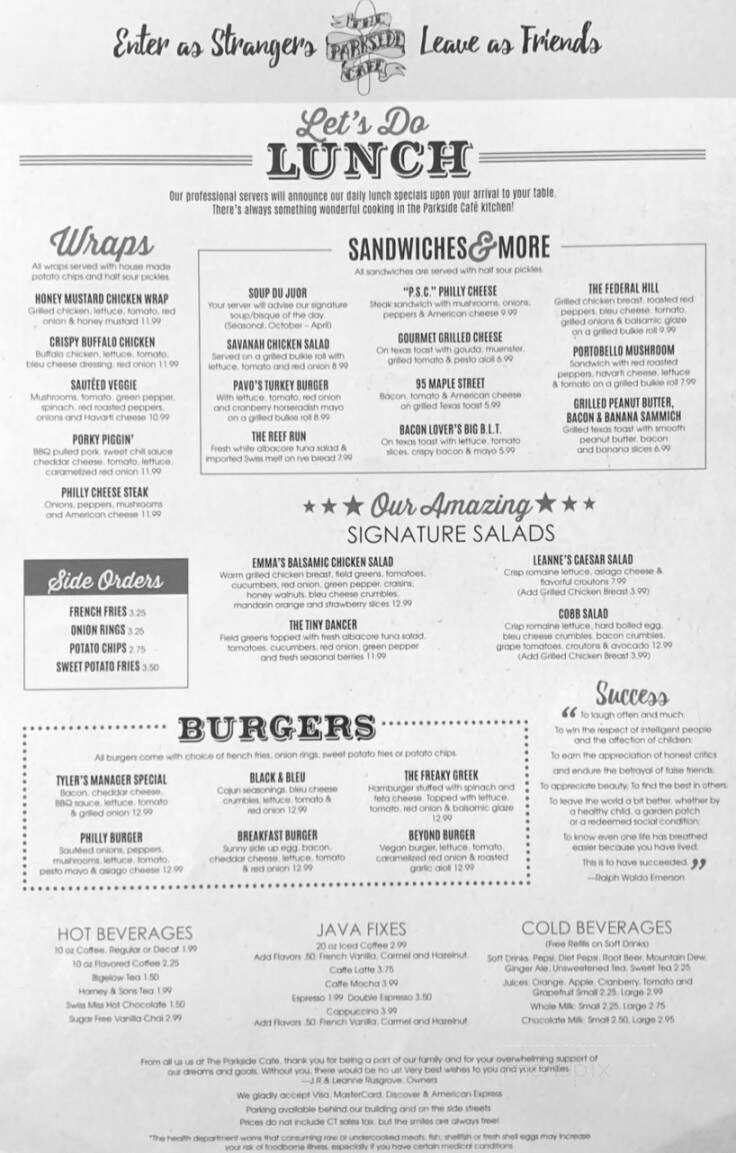 Menu page 2