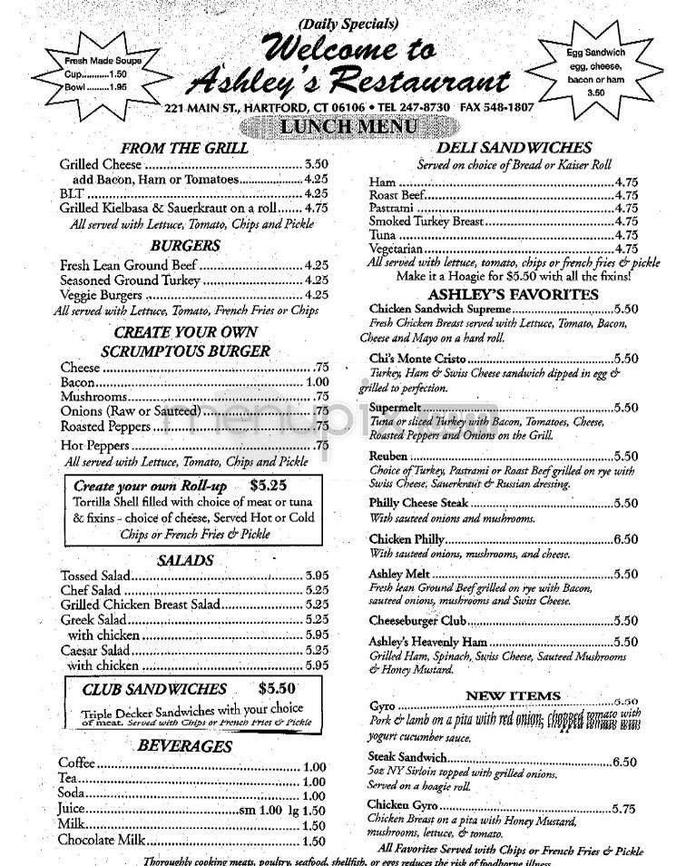 Menu page 3