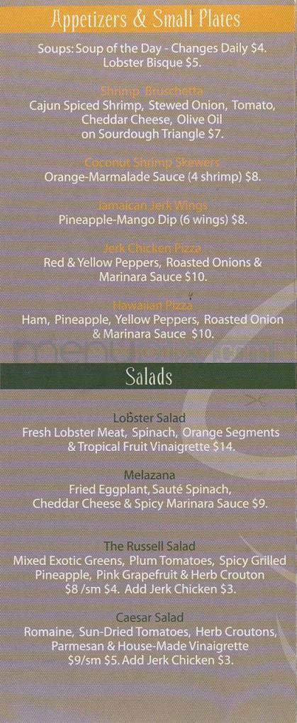 Menu page 2