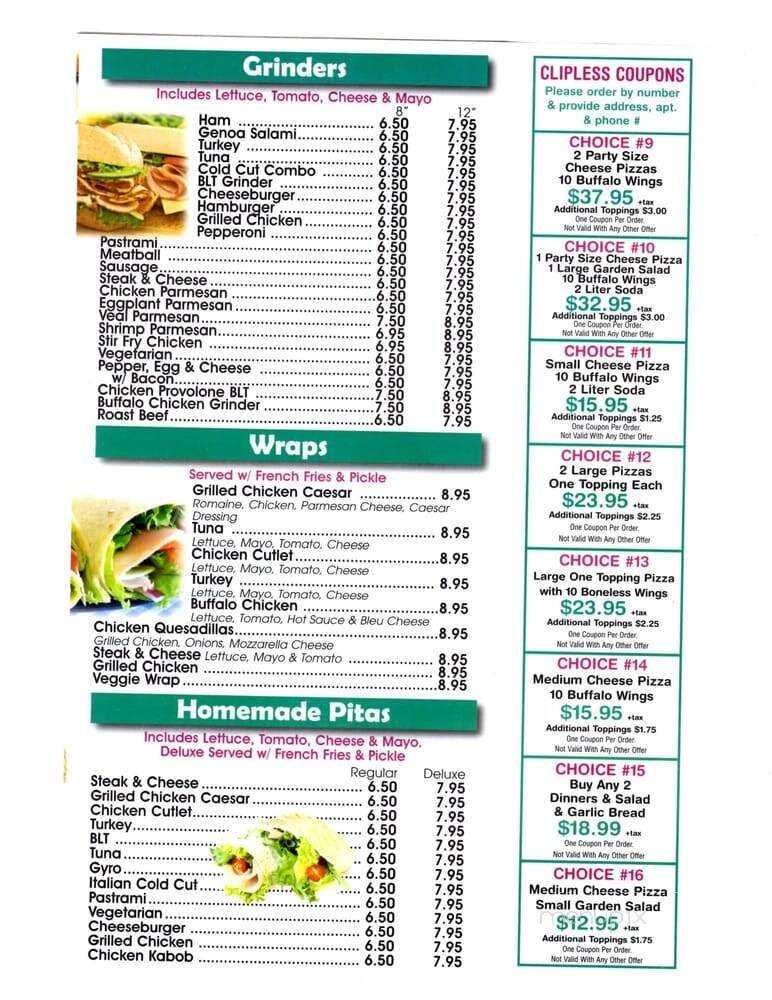 Menu page 4