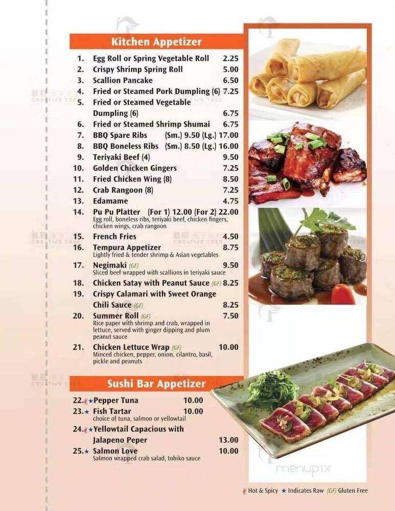 Menu page 1