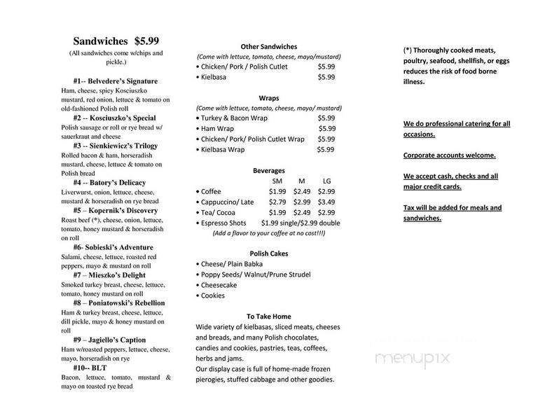 Menu page 2