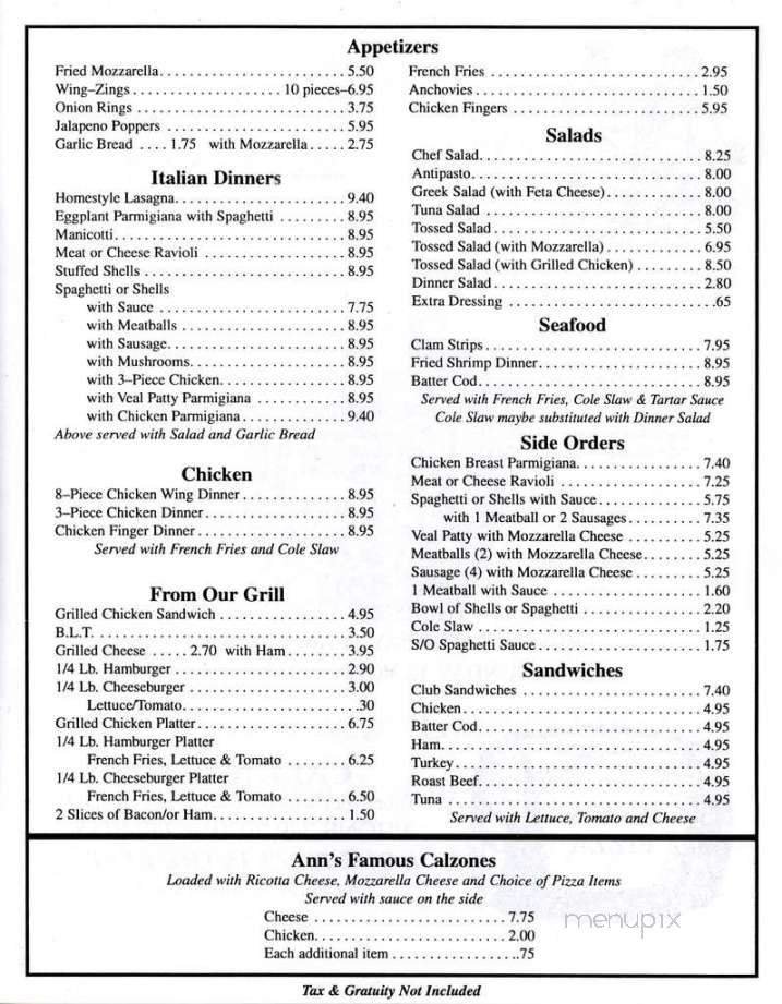 Menu page 2