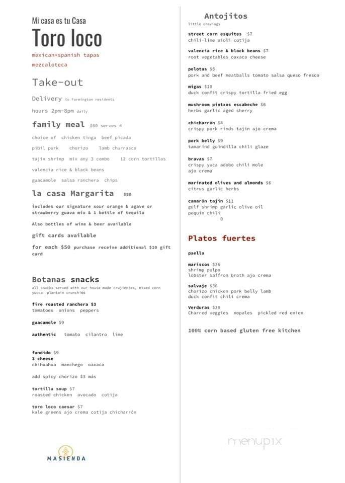 Menu page 5
