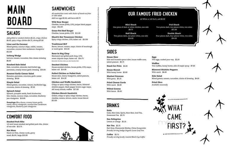 Menu page 1
