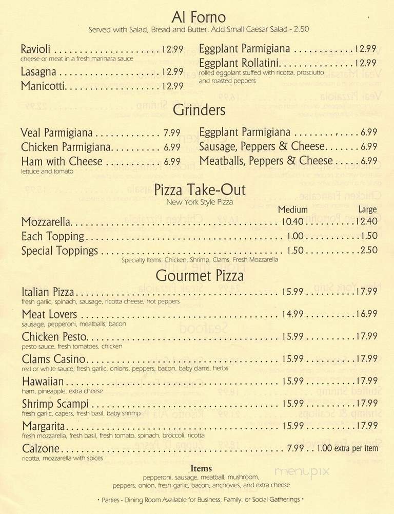 Menu page 13