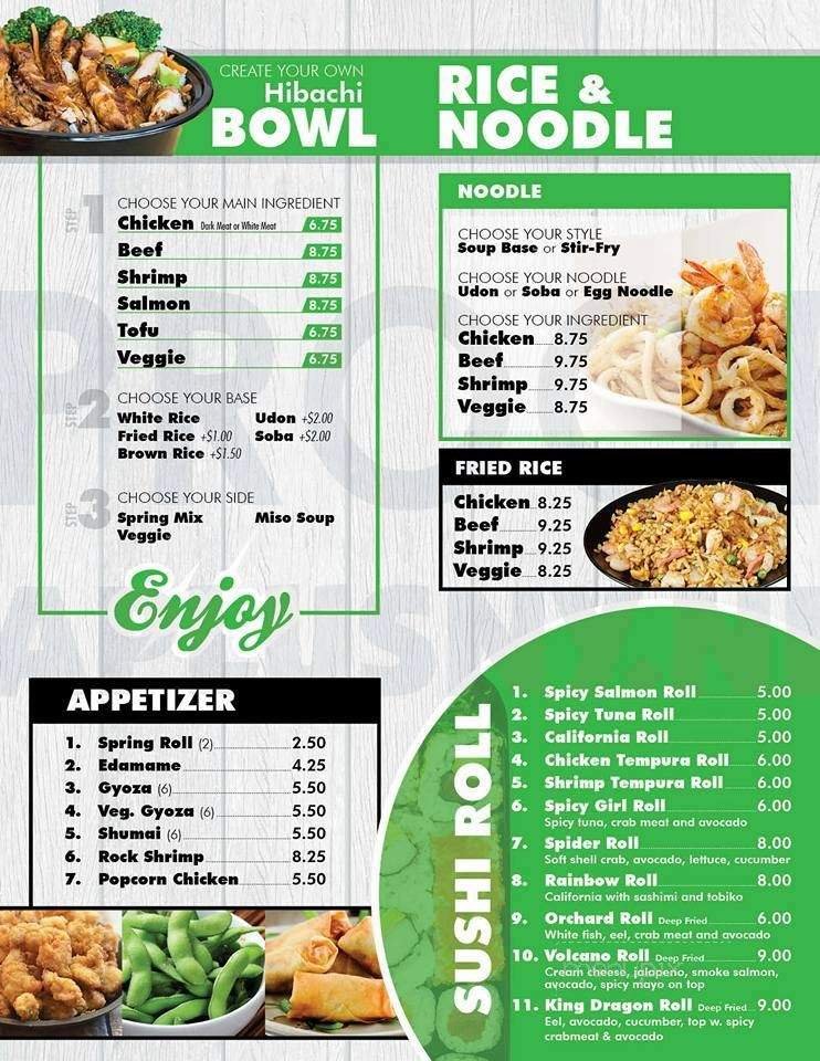 Menu page 2