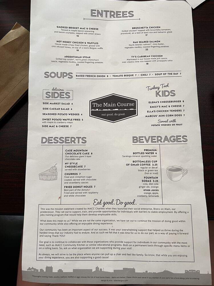 Menu page 1