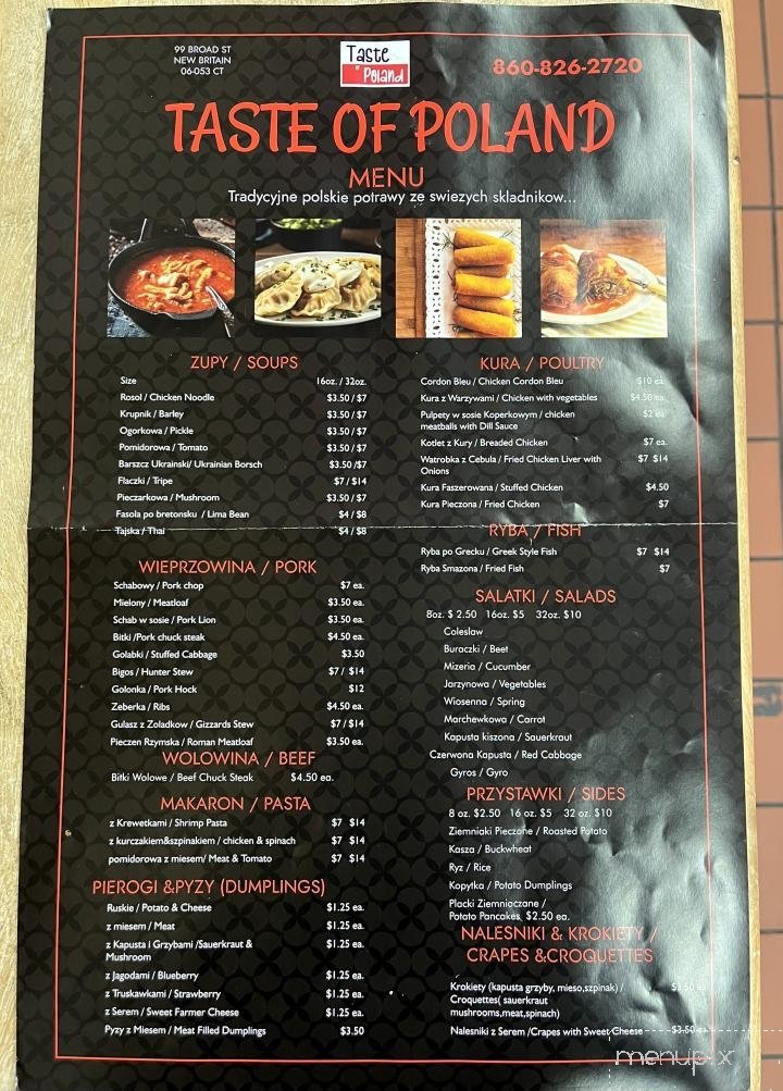 Menu page 1