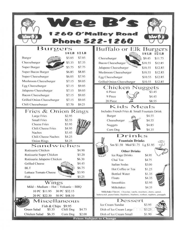 Menu page 2