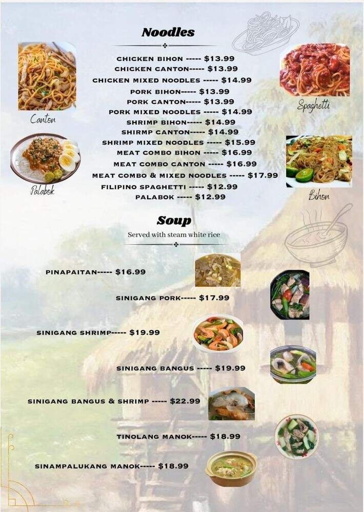 Menu page 2