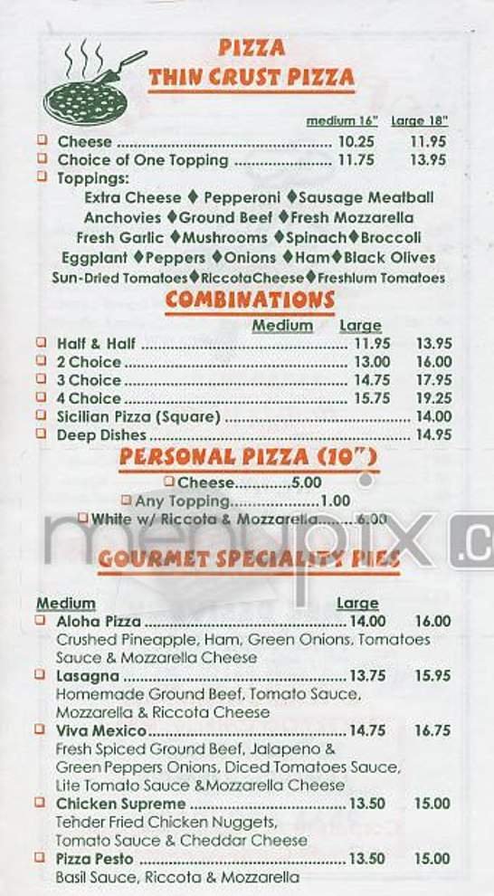 Menu page 2