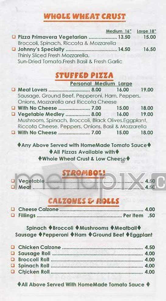 Menu page 3