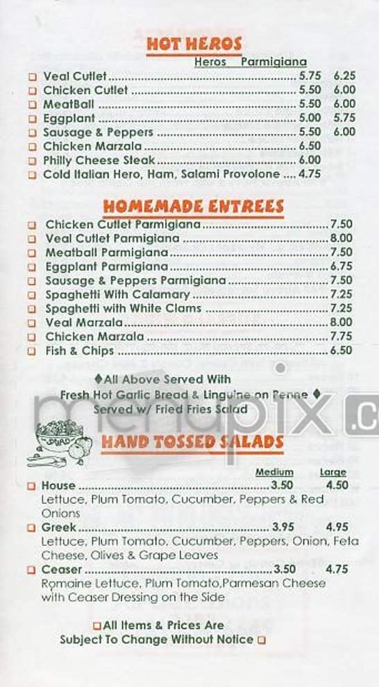 Menu page 4