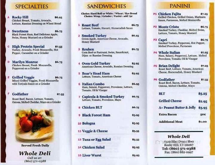Menu page 2