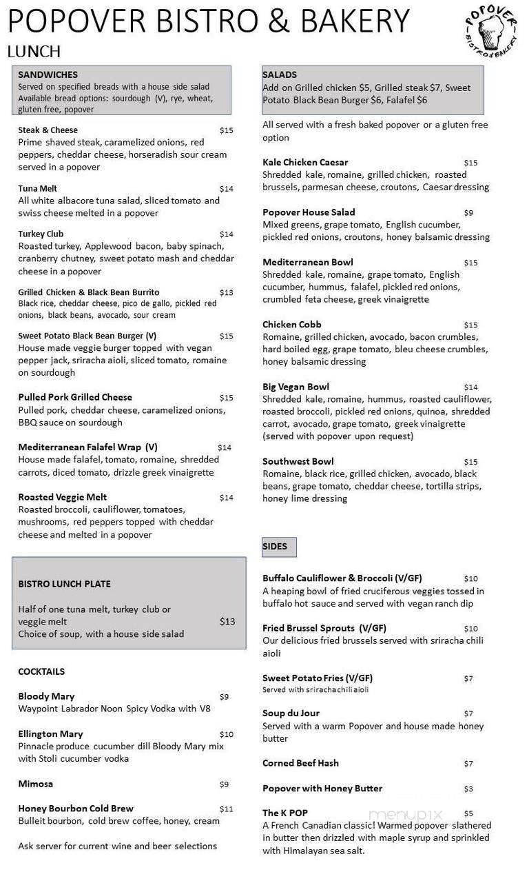 Menu page 1