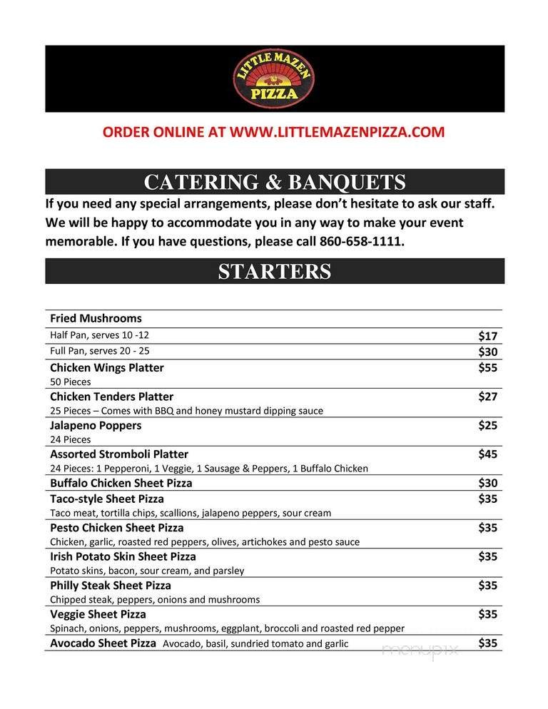Menu page 6