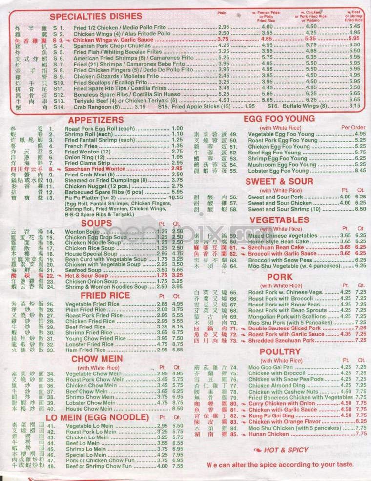 Menu page 2