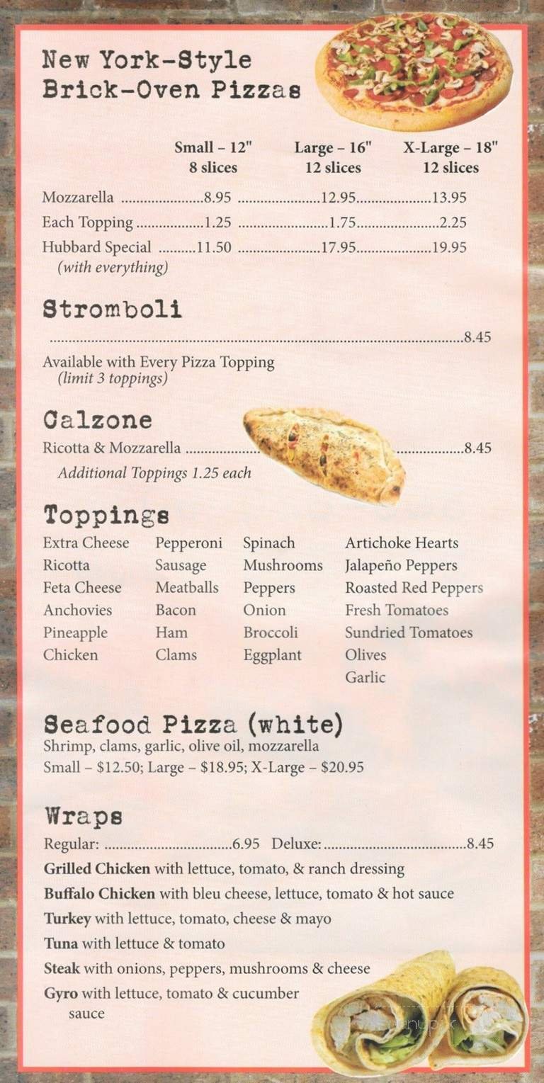 Menu page 2
