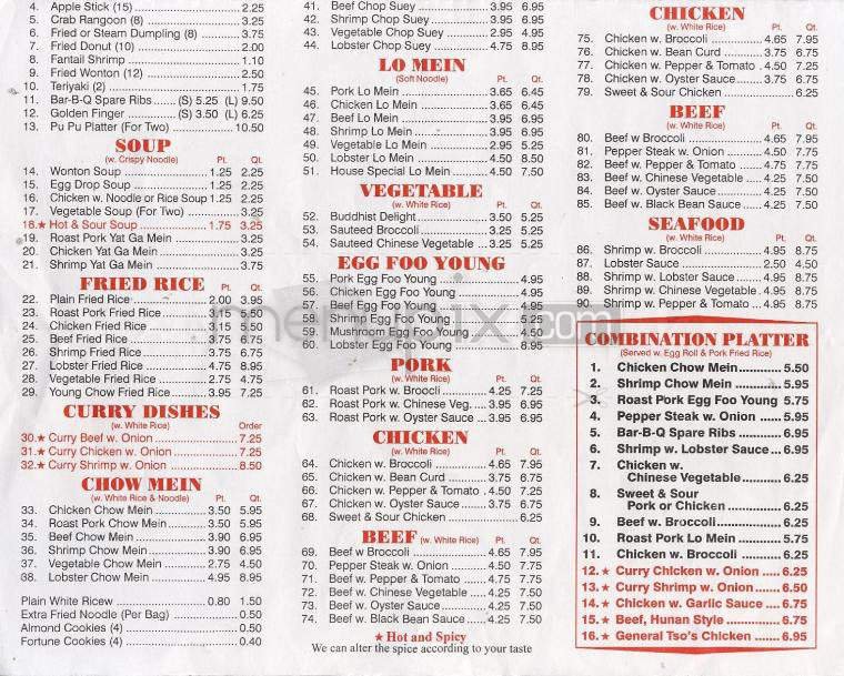 Menu page 2