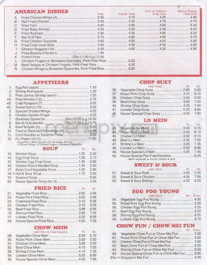 Menu page 2