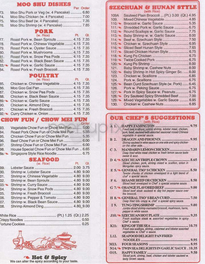 Menu page 3