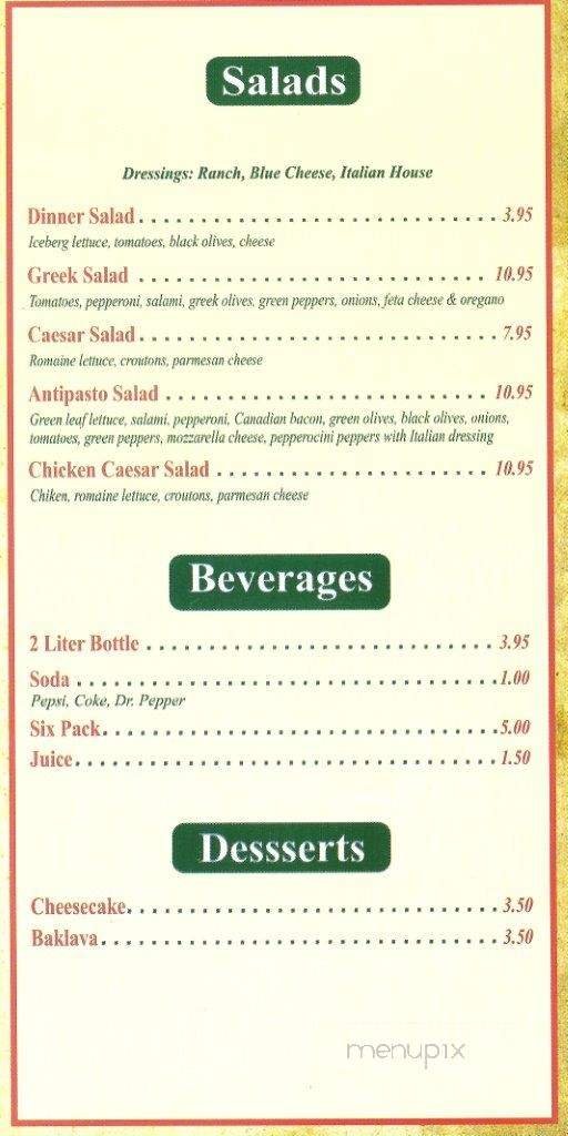 Menu page 3