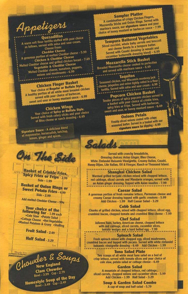 Menu page 6