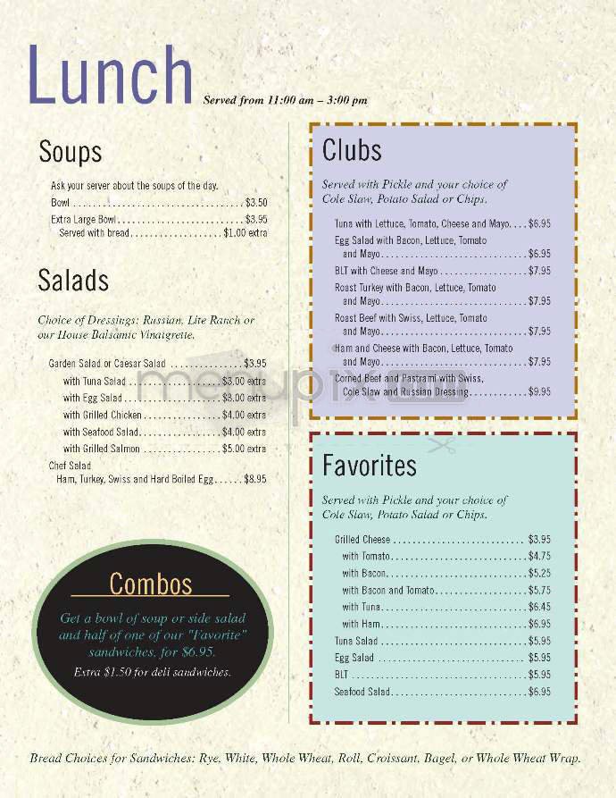 Menu page 2