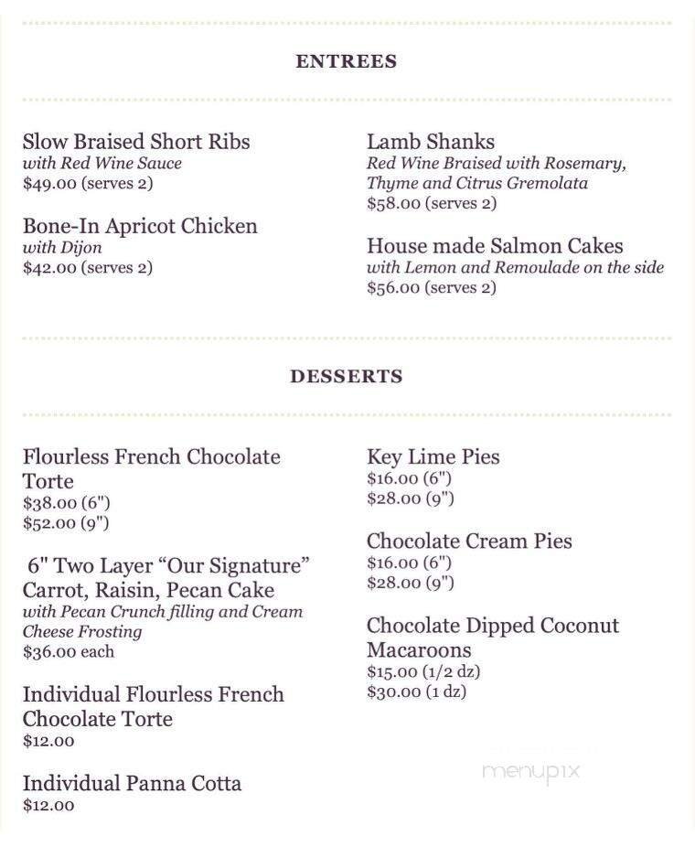 Menu page 1