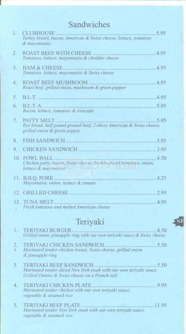 Menu page 3