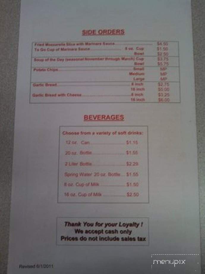 Menu page 3