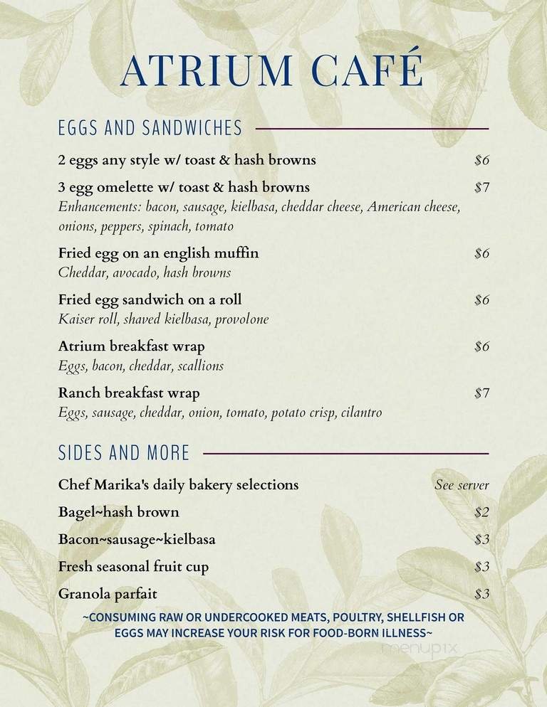 Menu page 1