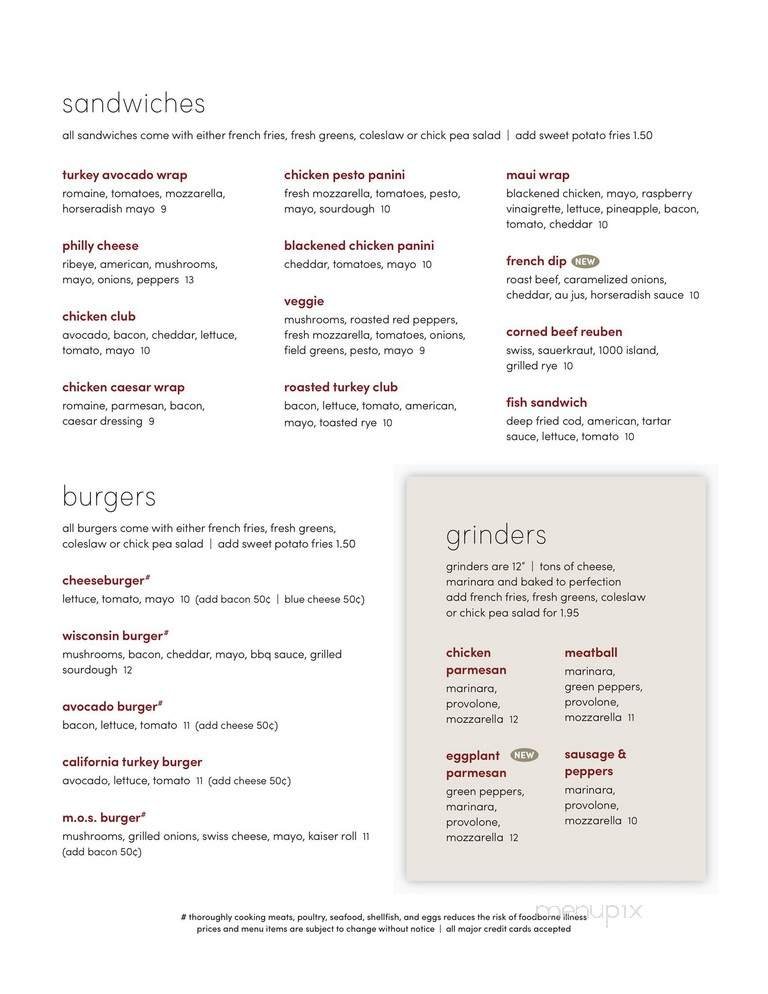 Menu page 3