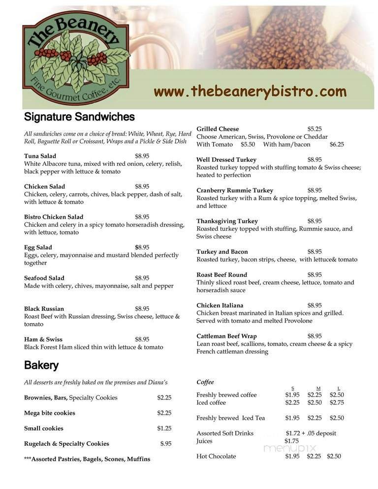Menu page 2