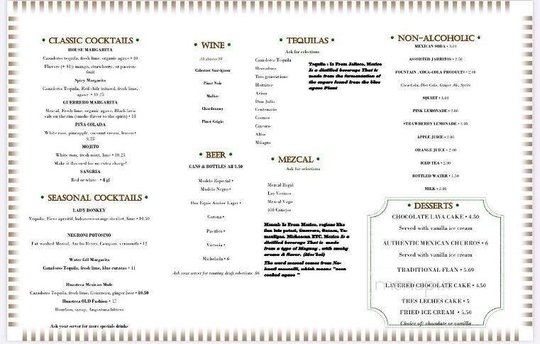 Menu page 2
