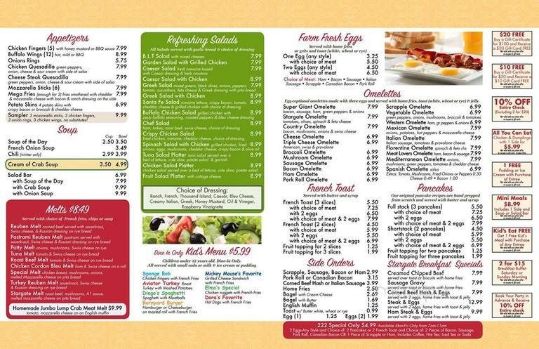 Menu page 2