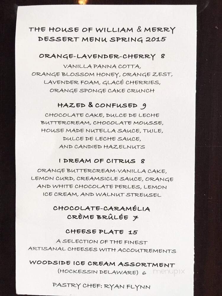 Menu page 1