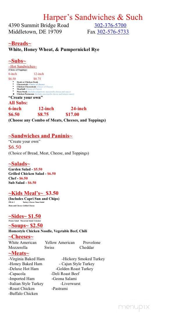 Menu page 3