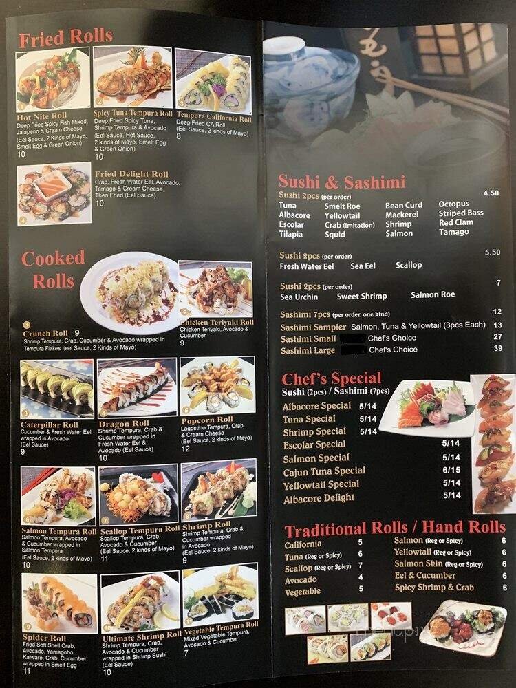 Menu page 1