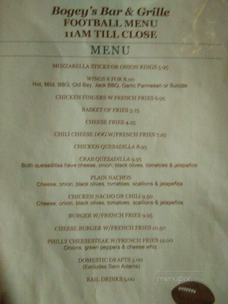 Menu page 1
