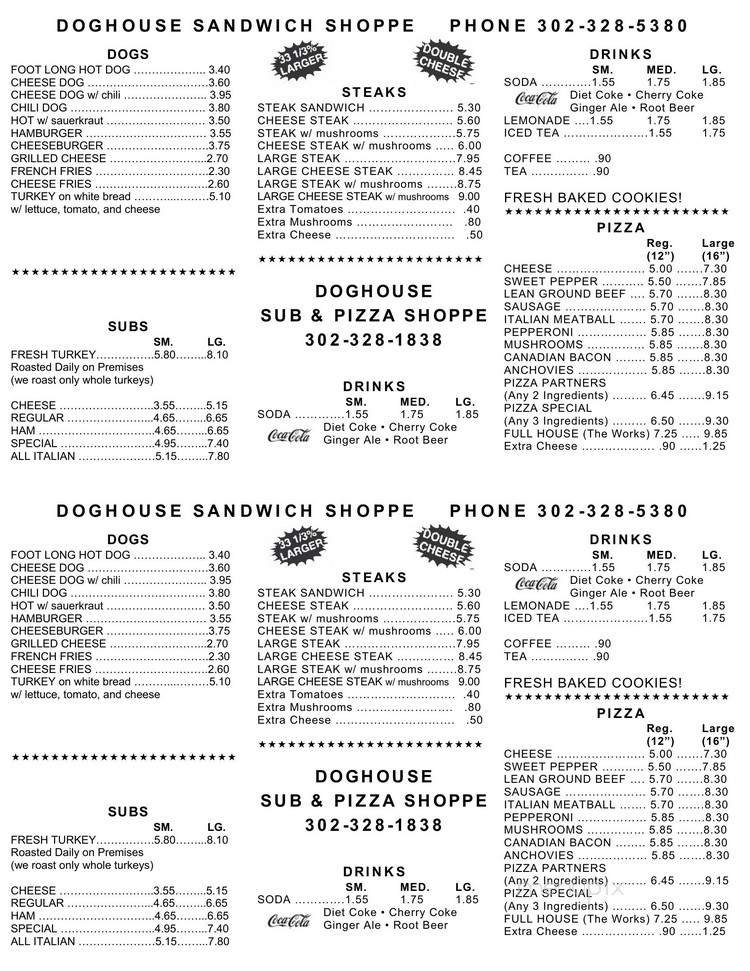 Menu page 2