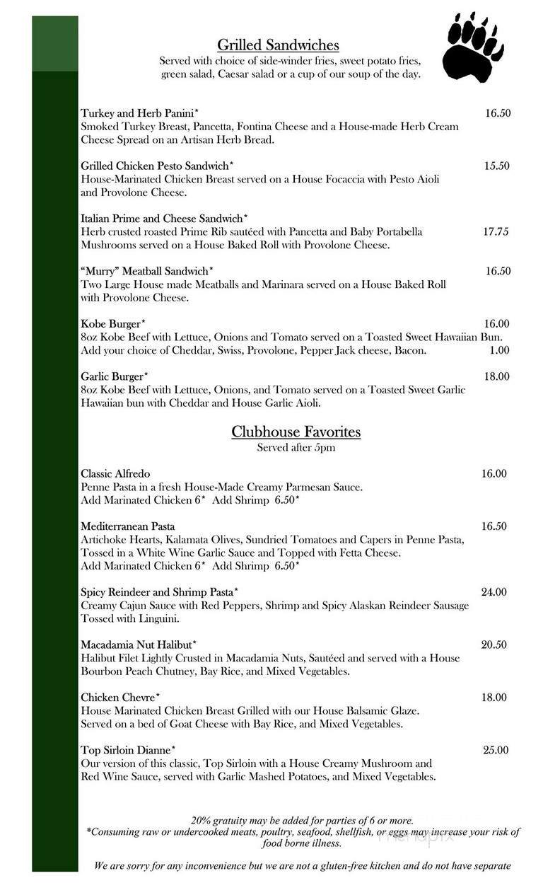 Menu page 3