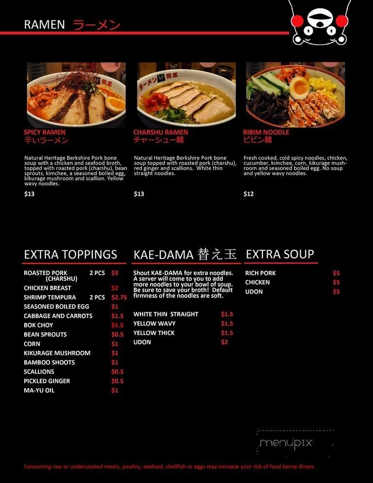 Menu page 5
